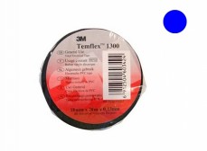 7100080345 Temflex 1300, синяя, универсальная изоляционная лента, 19мм х 20м х 0,13мм