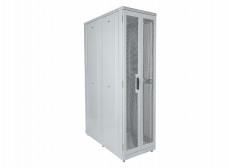 Шкаф телекоммуникационный напольный серверный 19",42U(600x1000) , ШТ-НП-С-42U-600-1000-П2П-Ч передня