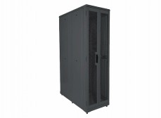 Шкаф телекоммуникационный напольный серверный черный 19",42U(600x1000) , ШТ-НП-С-42U-600-1000-ПП-Ч п