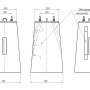 Фундамент для светофоров с наклонной лестницей и двумя трансф. ящиками ФС 110х70 15378-00-00