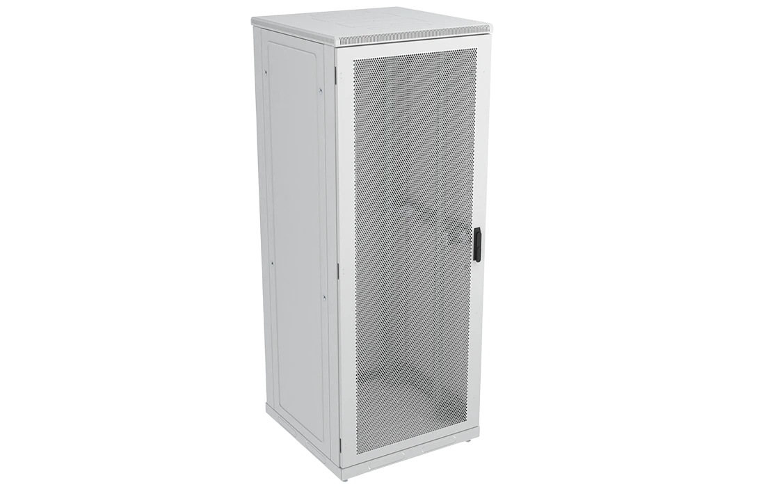 Шкаф телекоммуникационный напольный 19",47U(800x800), ШТ-НП-47U-800-800-П, передняя дверь перфорированная ССД