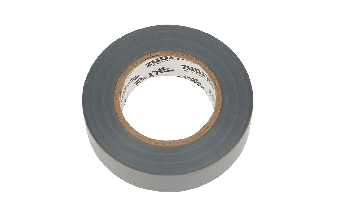 KR-09-2208 Изолента ПВХ KRANZ 19 мм х 25 м, серая, упаковка 5 роликов