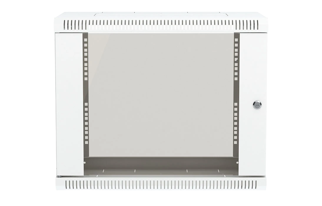 Шкаф телекоммуникационный настенный разборный 19”,9U(600x550), ШТ-НСр-9U-600-550-С дверь стекло ССД
