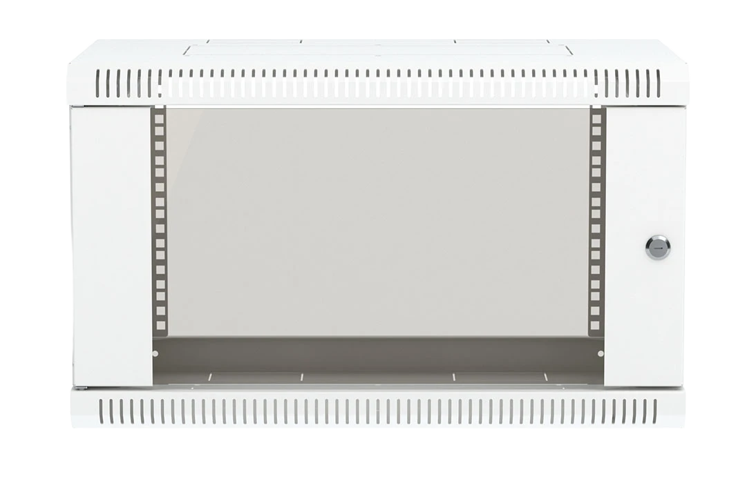 Шкаф телекоммуникационный настенный разборный 19”,6U(600x550), ШТ-НСр-6U-600-550-С дверь стекло ССД