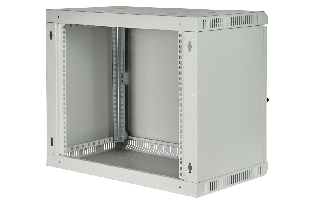 Шкаф телекоммуникационный настенный разборный 19”,18U(600x650), ШТ-НСр-18U-600-650-М дверь металл ССД