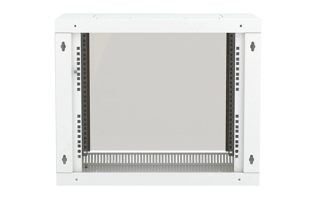 Шкаф телекоммуникационный настенный разборный 19”,18U(600x350), ШТ-НСр-18U-600-350-С дверь стекло ССД