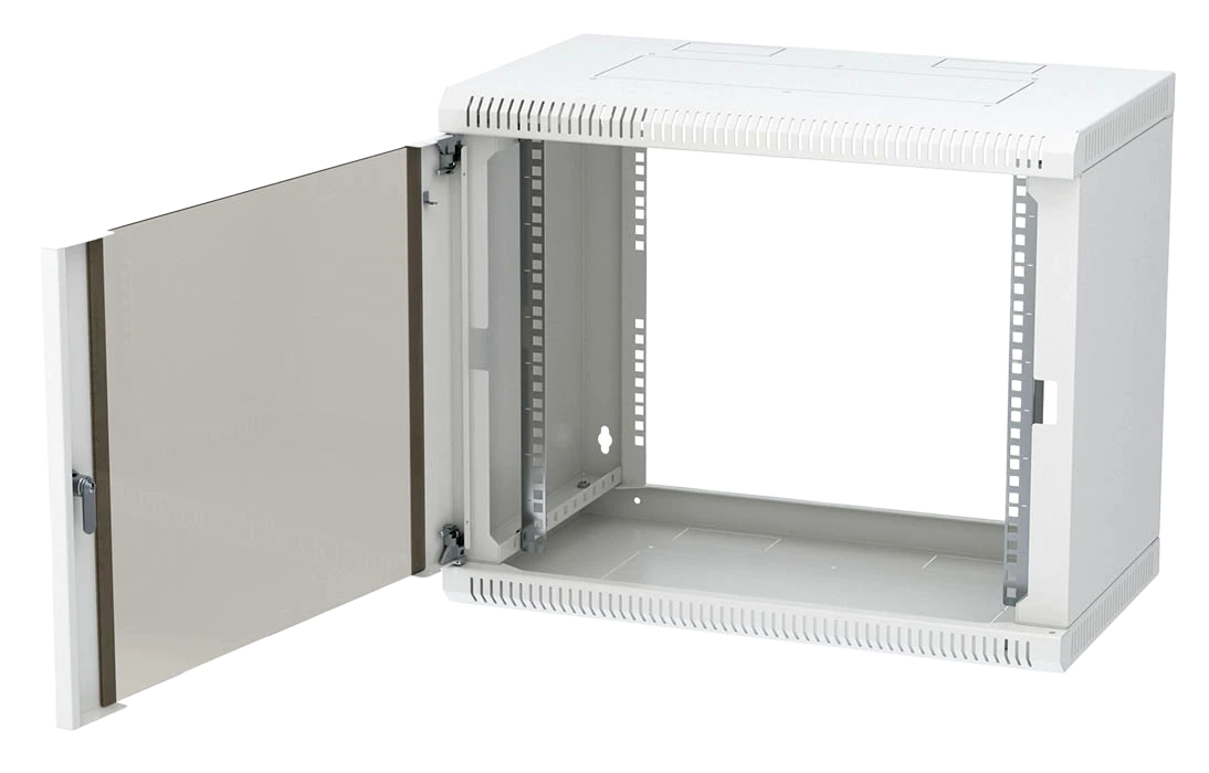 Шкаф телекоммуникационный настенный разборный 19”,12U(600x650), ШТ-НСр-12U-600-650-С дверь стекло ССД