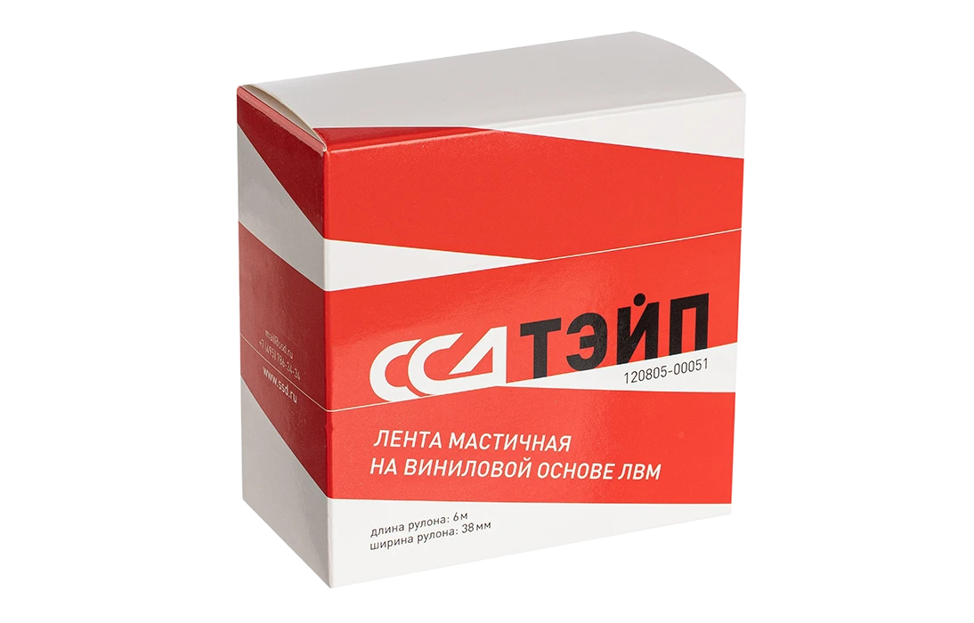 Лента мастичная на виниловой основе ЛВМ ССД-ТЭЙП 38мм х 6м