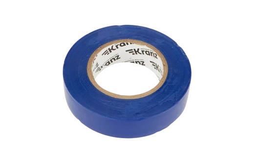 KR-09-2205 Изолента ПВХ KRANZ 19 мм х 25 м, синяя, упаковка 5 роликов
