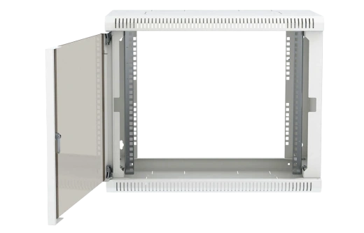 Шкаф телекоммуникационный настенный разборный 19”,9U(600x350), ШТ-НСр-9U-600-350-С дверь стекло ССД