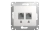 Розетка двойная компьютерная RJ45 Cat.5 Schneider Electric GLOSSA, белый