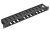 Органайзер кабельный горизонтальный с крышкой ОКГК-19"-1U-Ч чёрный ССД