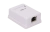 WRline WR-WS-8P8C-C5E-SH-1 Розетка компьютерная RJ-45, категория 5e, экранированная, одинарная, внешняя, Dual IDC, цвет белый