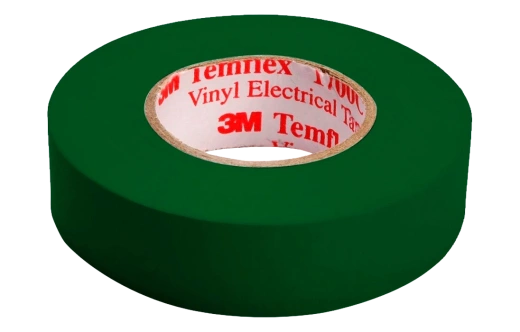 7100080343 Temflex 1300 зеленая, универсальная изоляционная лента, 19мм х 20м х 0,13мм