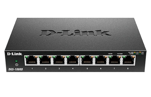 Коммутатор D-Link DGS-1008D/J3A