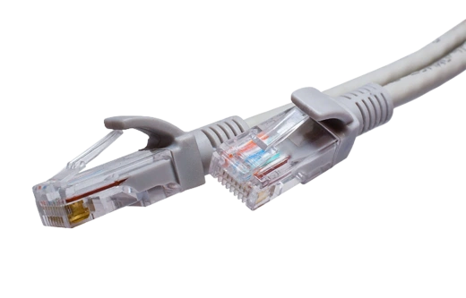 10-0142 SUPRLAN Патч-корд UTP 5e 4x2 26AWG (7x0.16mm) Cu LSZH серый 1м