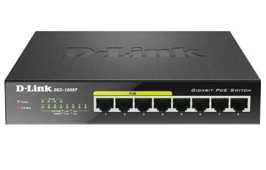 Коммутатор D-Link DGS-1008P