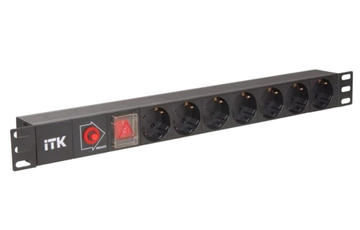 PH13-7D3 ITK PDU 7 роз. нем. ст, с выкл. и защ. от перенапр., вх.С14