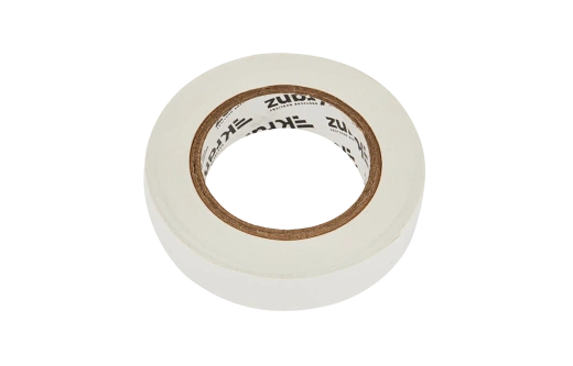 KR-09-2601 Изолента ПВХ KRANZ 15 мм х 20 м, белая, упаковка 10 роликов