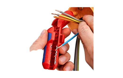 KN-169502SB	ErgoStrip® Cтриппер универсальный для круглых проводов, 0.2-4 мм², d8-13 мм, длина 135 мм, для левшей, SB