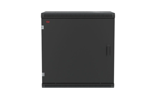 Шкаф телекоммуникационный настенный разборный черный 19”,15U(600x650), ШТ-НСр-15U-600-650-М-Ч дверь металл ССД