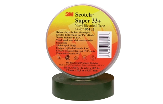 7000043003 Scotch Super 33+ изоляционная лента высшего класса, 25мм х 33м х 0,18мм