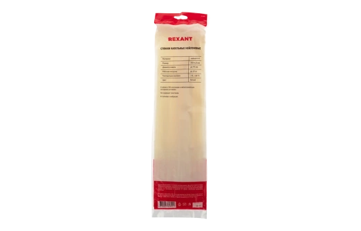 07-0350 Хомут-стяжка кабельная нейлоновая REXANT 350 x4,8 мм, белая, упаковка 100 шт.