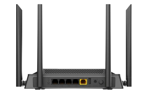 Роутер беспроводной D-Link DIR-825 (DIR-825/RU) AC1200 10/100/1000BASE-TX/4G черный