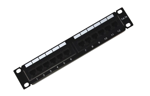 04-0025 REXANT Патч-панель 10", 1U, 12 портов UTP, RJ-45, CAT5e
