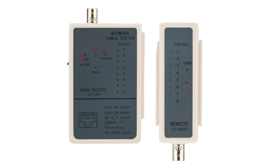 12-1001 Тестер кабеля RJ-45 + BNC 5248 REXANT