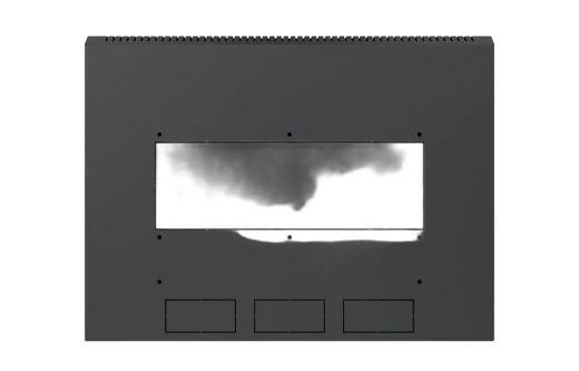 Шкаф телекоммуникационный настенный разборный черный 19”,12U(600x450), ШТ-НСр-12U-600-450-М-Ч дверь металл ССД