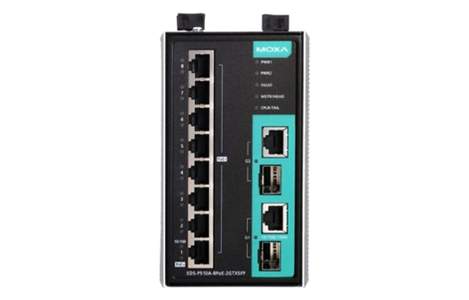 Коммутатор Moxa EDS-P510A-8PoE-2GTXSFP