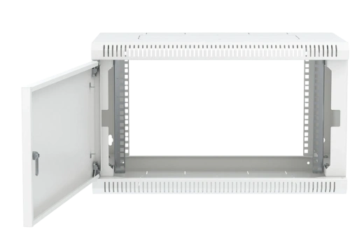 Шкаф телекоммуникационный настенный разборный 19”,6U(600x450), ШТ-НСр-6U-600-450-М дверь металл ССД
