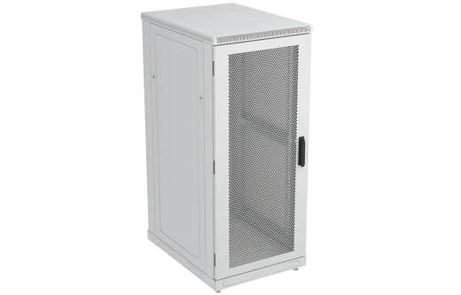 Шкаф телекоммуникационный напольный 19",27U(600x1000), ШТ-НП-27U-600-1000-П, передняя дверь перфорированная ССД