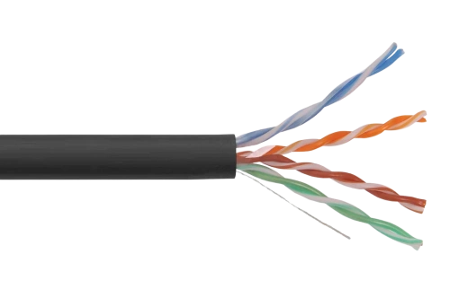 LC3-C5E04-139 ITK Каб.витая пара U/UTP, кат.5E 4х2х24AWG solid, OUTDOOR, LDPE, 305м, чер.