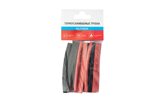 29-0106 Набор термоусадочных трубок №6 (МАКСИМУМ) REXANT (упак. 14 шт)