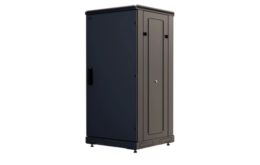 Шкаф телекоммуникационный напольный 19", 24U(600x1000), ШТ-НП-М-24U-600-1000-М-Ч, передняя дверь металл, черный ССД