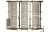 Шкаф ШРН-В/1200-Р, 1200 пар, плинты ПВТ-10Р-5е ССД