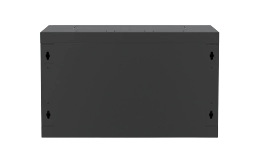 Шкаф телекоммуникационный настенный разборный черный 19”,6U(600x450), ШТ-НСр-6U-600-450-П-Ч дверь перфорированная ССД