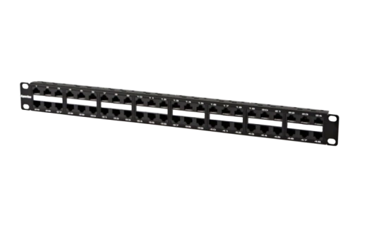 32809 Hyperline PPHD-19-48-8P8C-C5e-110D Патч-панель высокой плотности 19", 1U, 48 портов RJ-45, категория 5e, Dual IDC