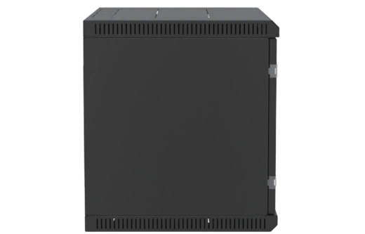 Шкаф телекоммуникационный настенный разборный черный 19”,9U(600x550), ШТ-НСр-9U-600-550-П-Ч дверь перфорированная ССД