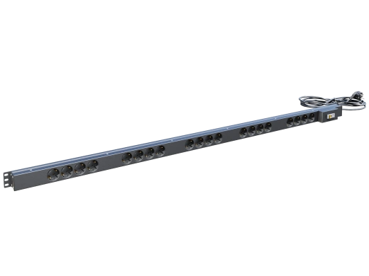 Вертикальный блок розеток,БР-20SСH-16А-Ш-3, 16А, 20 розеток Schuko, 33-48U, шнур 3м