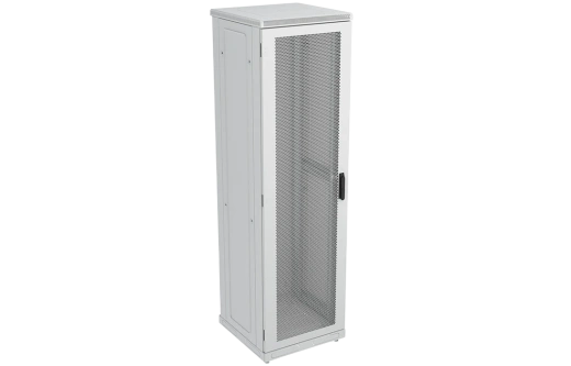 Шкаф телекоммуникационный напольный 19",42U(600x1000), ШТ-НП-42U-600-1000-ПП, передняя и задняя дверь перфорированная ССД