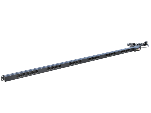 Вертикальный блок розеток,БР-25SСH-16A-Ш-3 .16А, 25 розеток Schuko, 42-48U, шнур 3 м