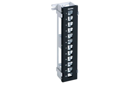 37788 Hyperline PPWBL-12 Модульная настенная патч-панель на 12 портов, для модулей Keystone Jack, с подставкой