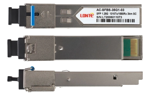 SFP WDM 1.25G Tx1310/Rx1550 3km SC DDM