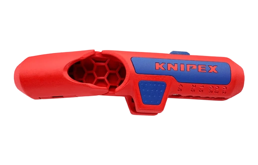 KN-169502SB	ErgoStrip® Cтриппер универсальный для круглых проводов, 0.2-4 мм², d8-13 мм, длина 135 мм, для левшей, SB