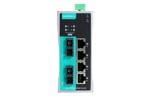 Коммутатор Moxa EDS-P206A-4PoE-S-SC-T