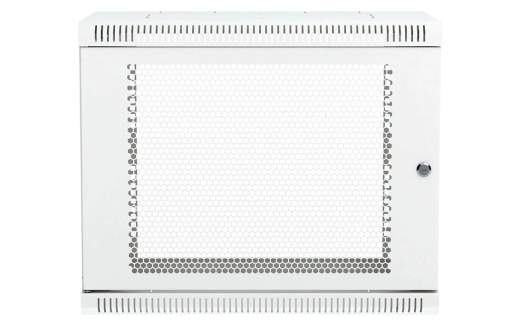 Шкаф телекоммуникационный настенный разборный 19”,9U(600x350), ШТ-НСр-9U-600-350-П дверь перфорированная ССД