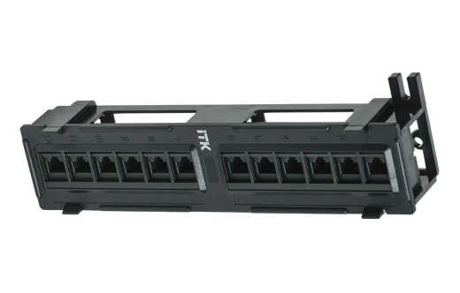 PP12-C5EU-D05 ITK Настенная патч-панель кат.5Е UTP, 12 портов (IDC Dual)
